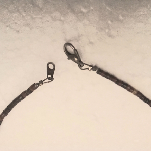 VTG Navajo Necklace Eagle Pendant Reconstituted Turquoise Graduated Discs 24" - Picture 9 of 17